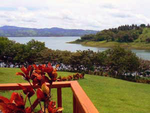 A home in a gated development sits close to San Luis Cove.